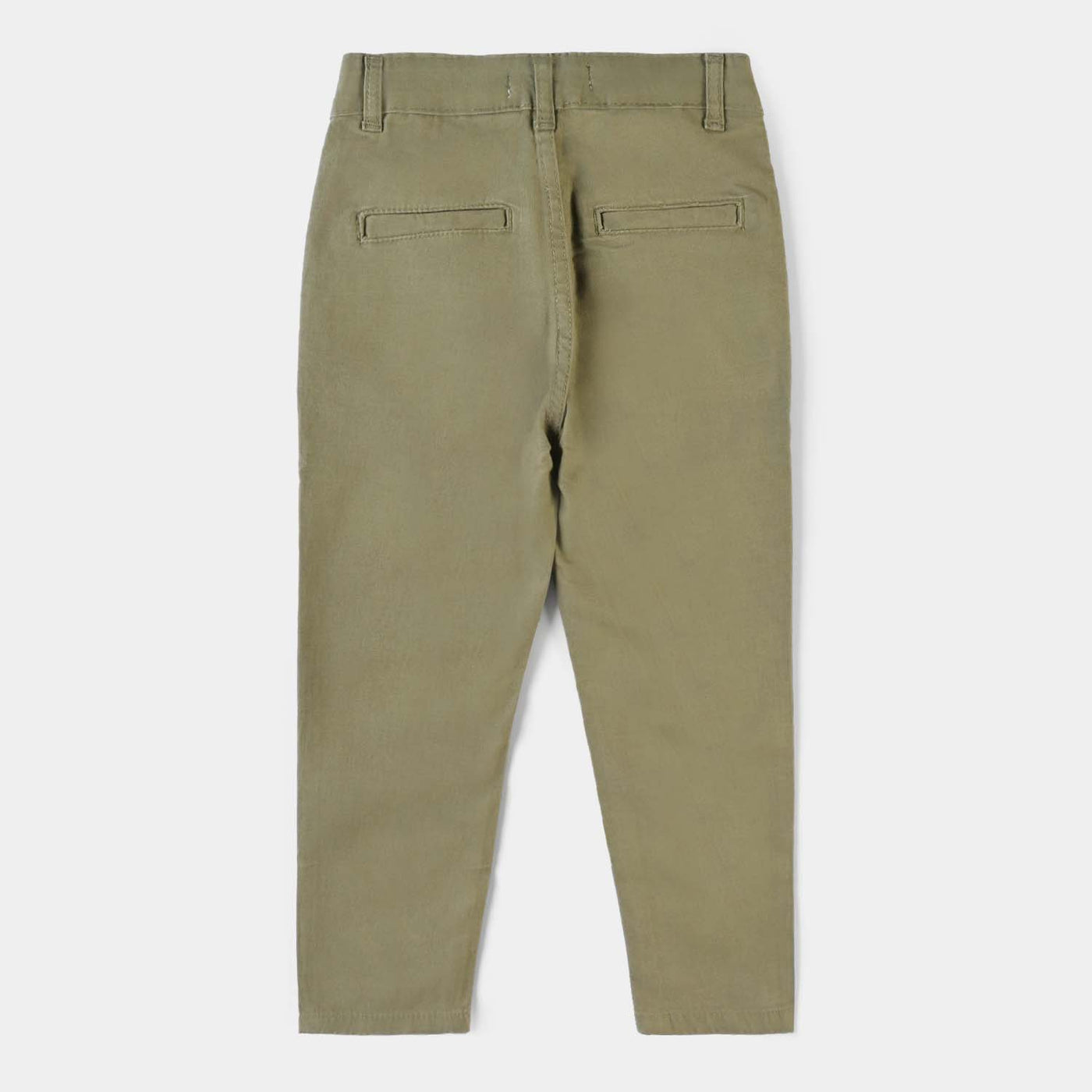 Boys Cotton Pant Solid-Olivine