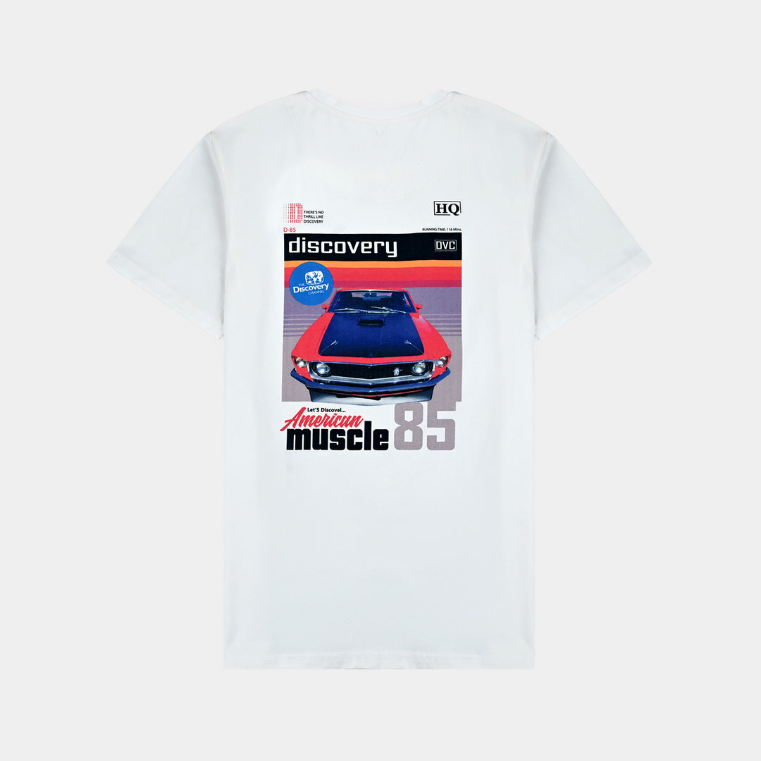 Teens Boys Lycra Jersey T-Shirt (Discover) - White