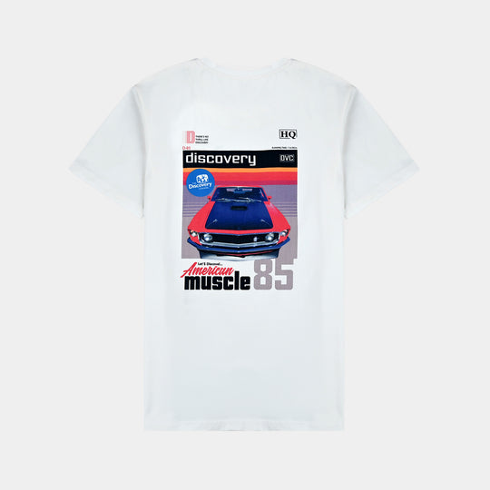 Teens Boys Lycra Jersey T-Shirt (Discover) - White