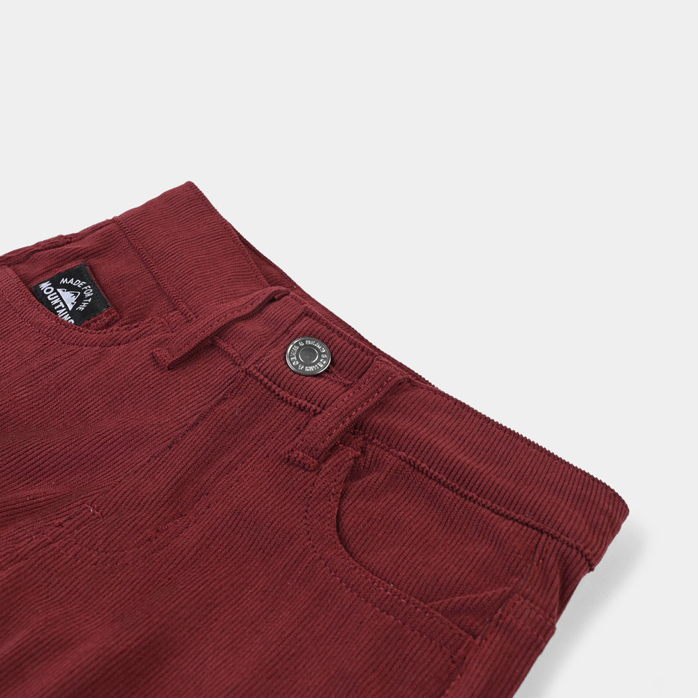 Boys Corduroy Pant Mountains-Burgundy