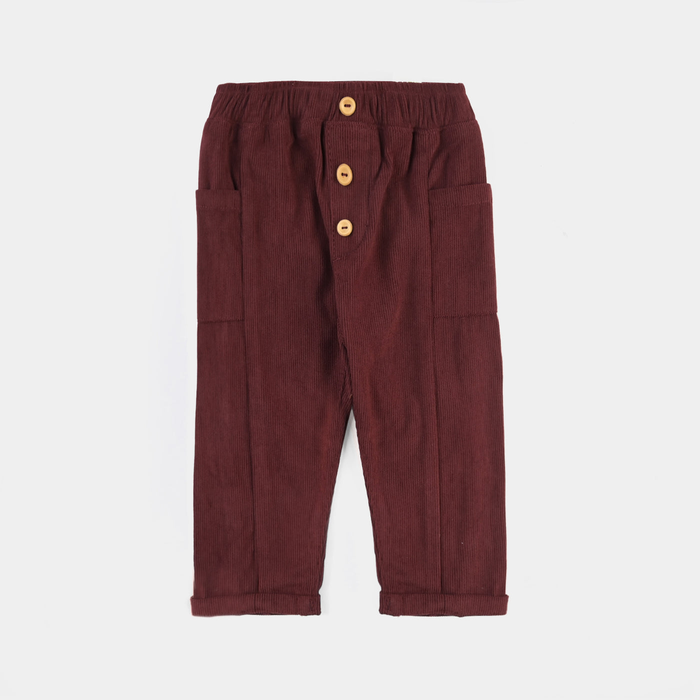 Infant Boys Corduroy Pant Good Times Ahead-Burgundy