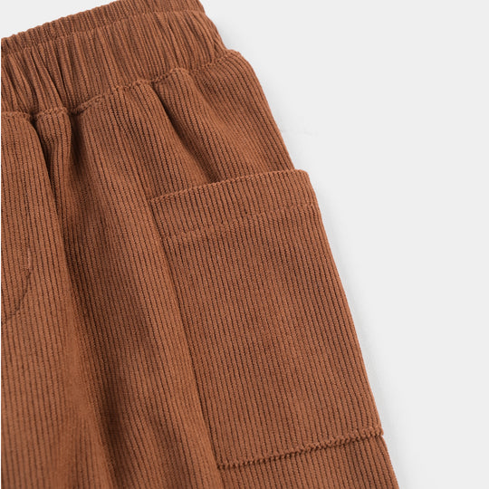 Infant Boys Corduroy Pant Good Times Ahead-Rust