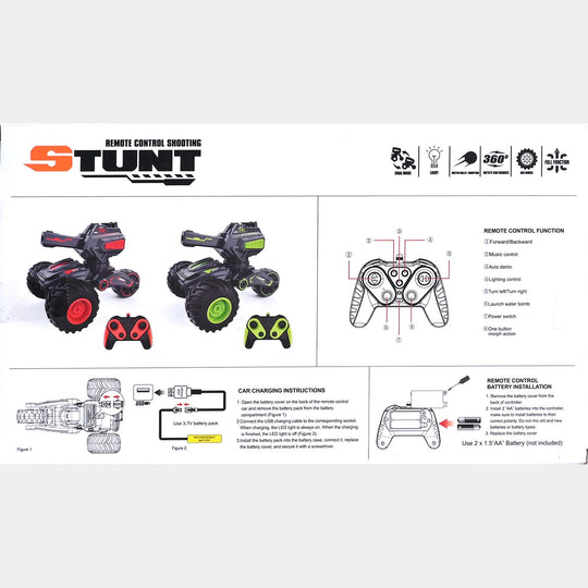 Remote Control Stunt & Targeting Vehicle For Kids