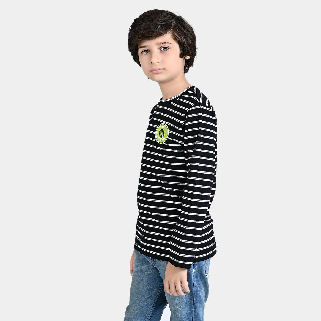 Boys Cotton Jersey T-Shirt F/S Born To Skate-NAVY