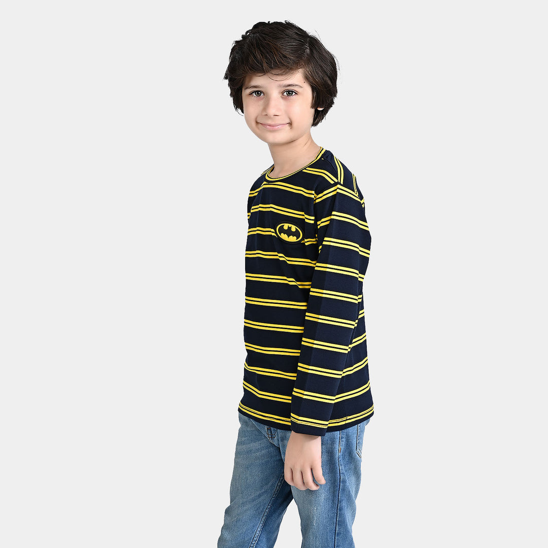 Boys Cotton Jersey T-Shirt F/S Crew Neck-Yellow