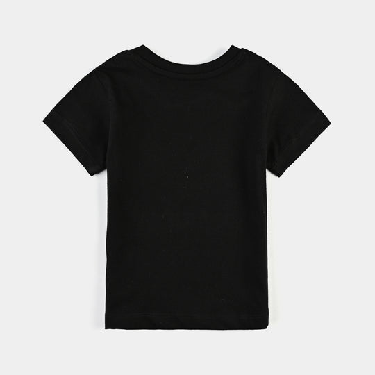 Infant Girls Cotton Jersey T-Shirt Magical-Jet Black