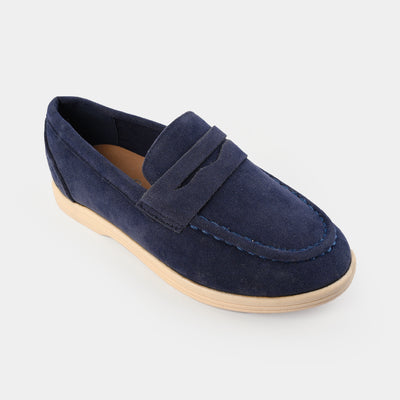 Boys Loafer 703-8-NAVY