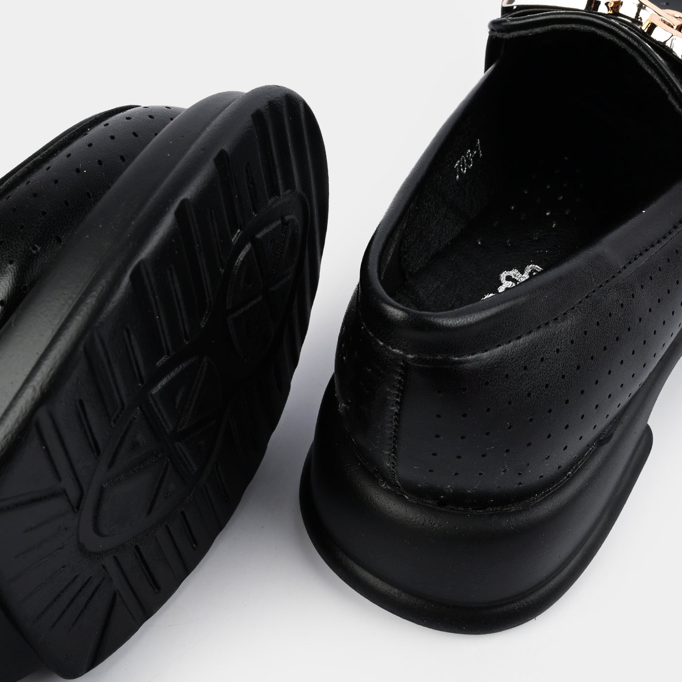 Girls Loafer 703-1-BLACK