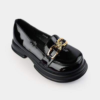 Girls Loafer 703-2-BLACK