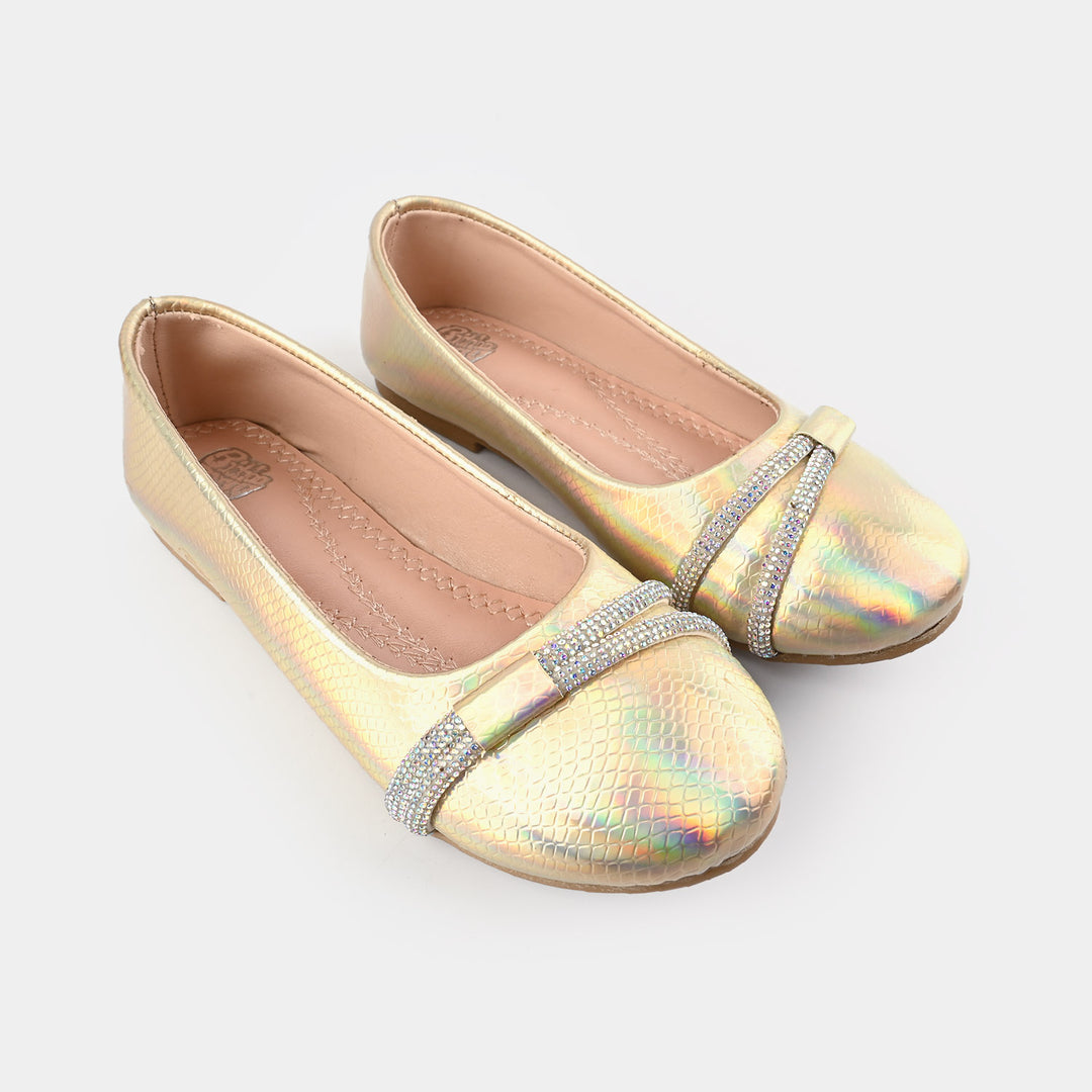 Girls Pumps 1312-Golden