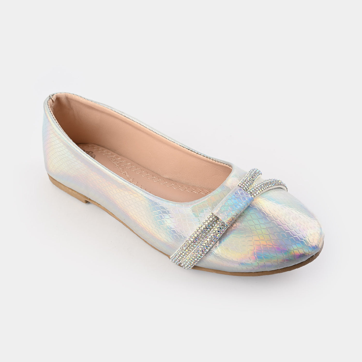 Girls Pumps 1312-SILVER