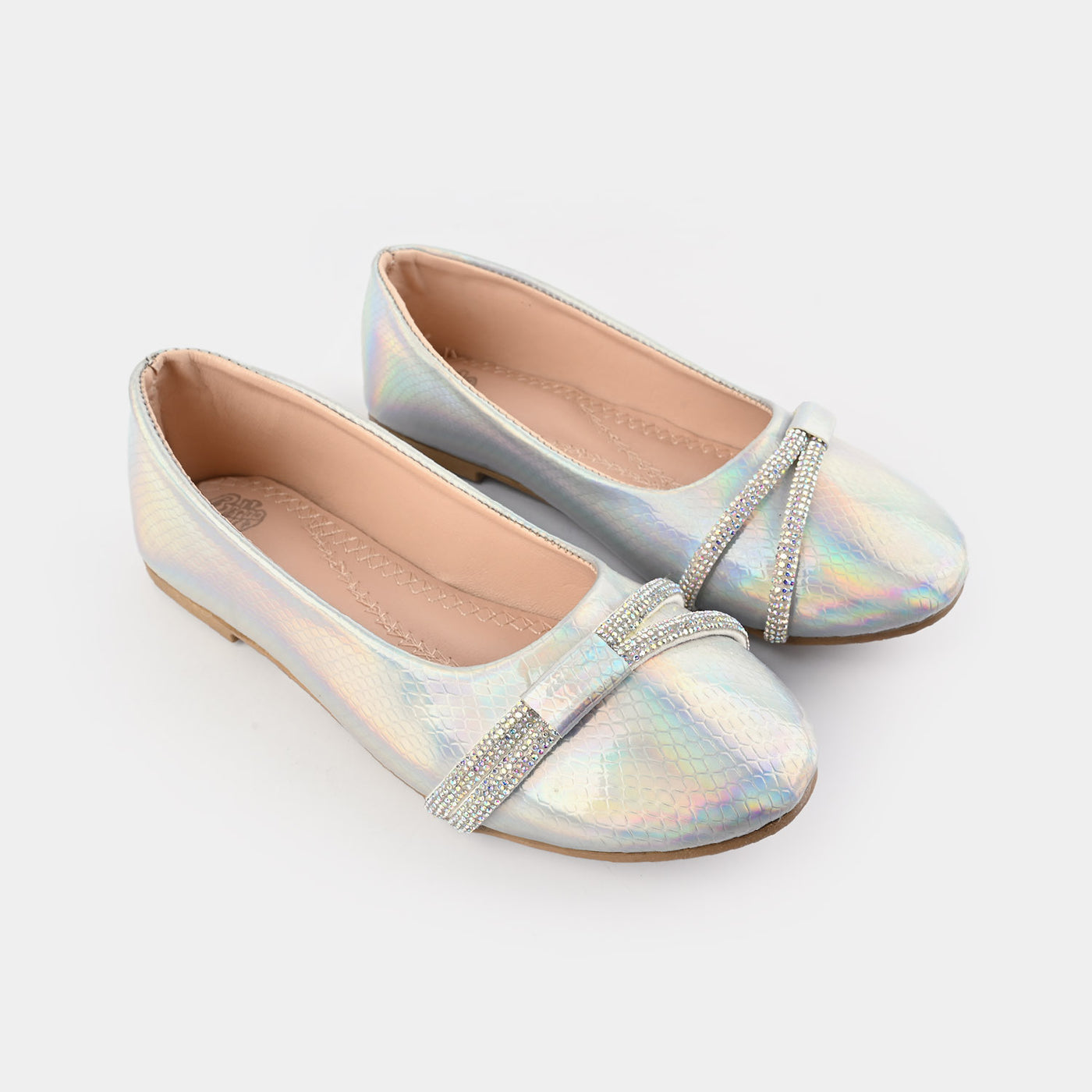 Girls Pumps 1312-SILVER