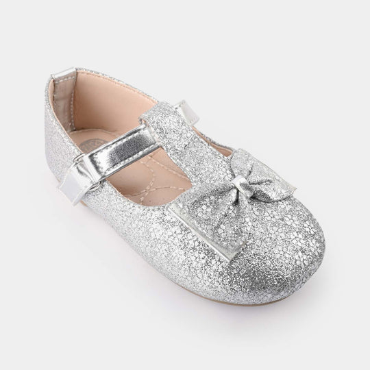 Girls Pumps 11-24-SILVER