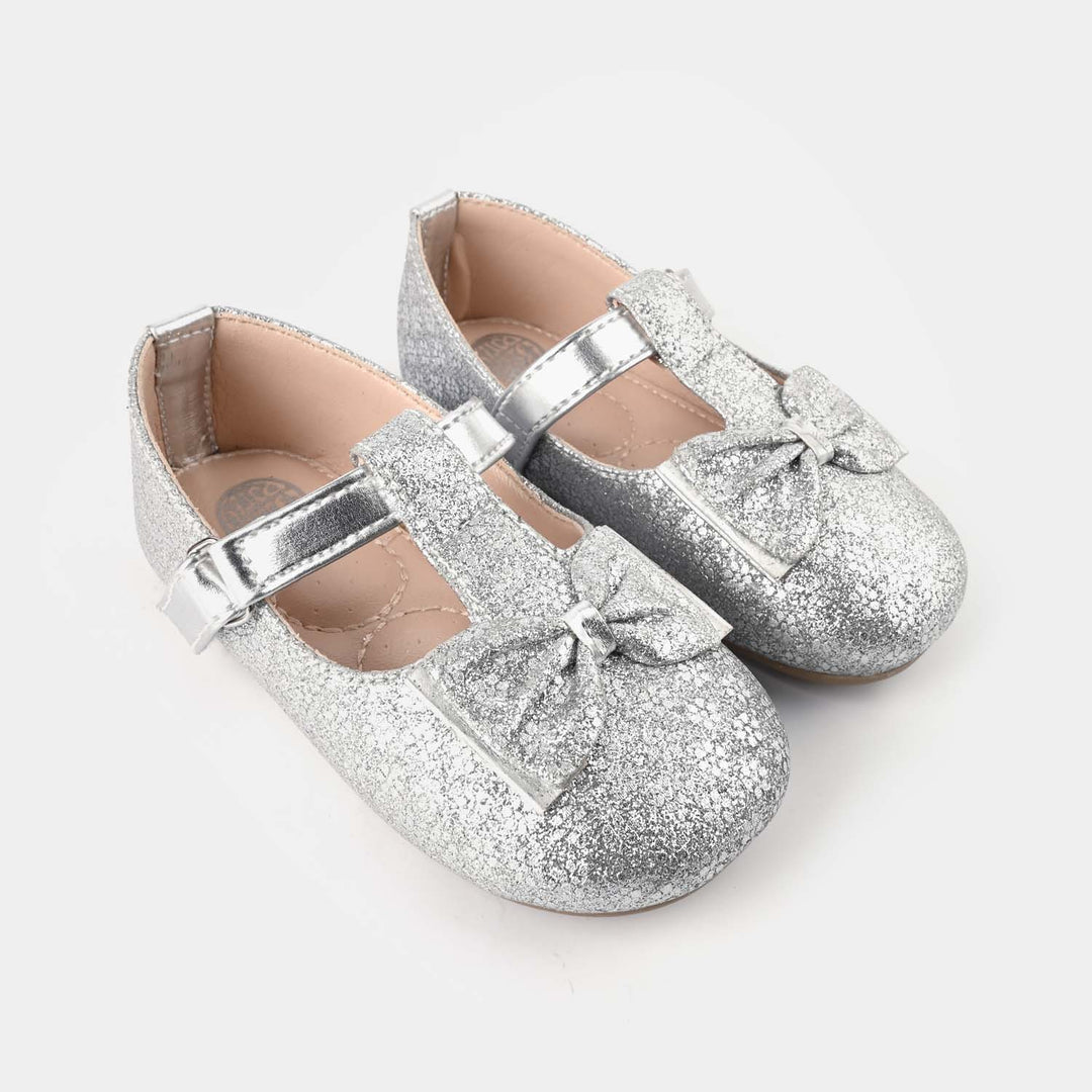 Girls Pumps 11-24-SILVER