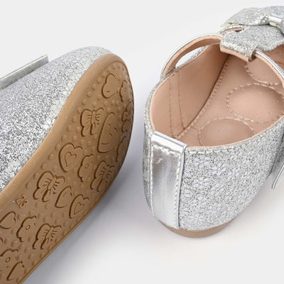 Girls Pumps 11-24-SILVER