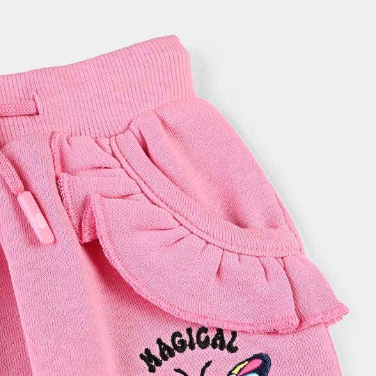 Infant Girls Cotton Terry Pyjama Magical-Sachet Pink