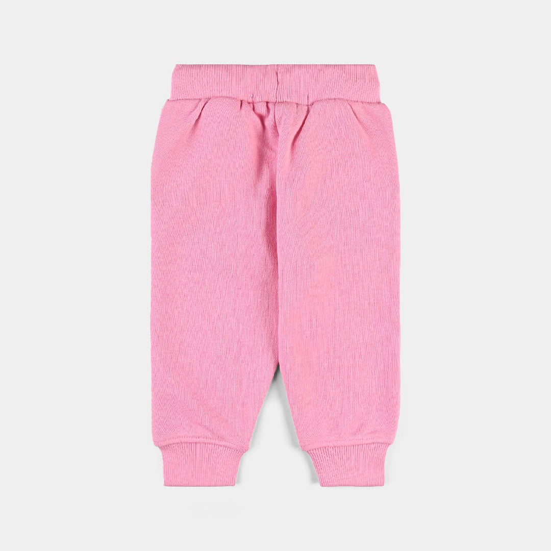 Infant Girls Cotton Terry Pyjama Magical-Sachet Pink