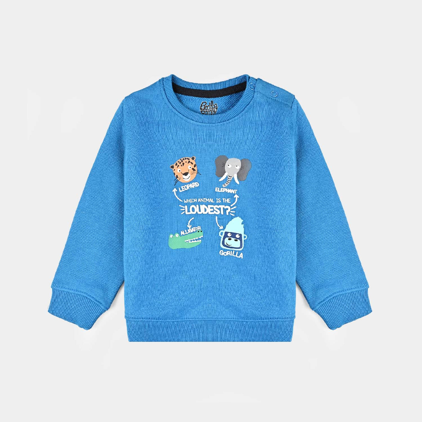 Infant Boys Cotton Terry Sweatshirt Loudest-Blue