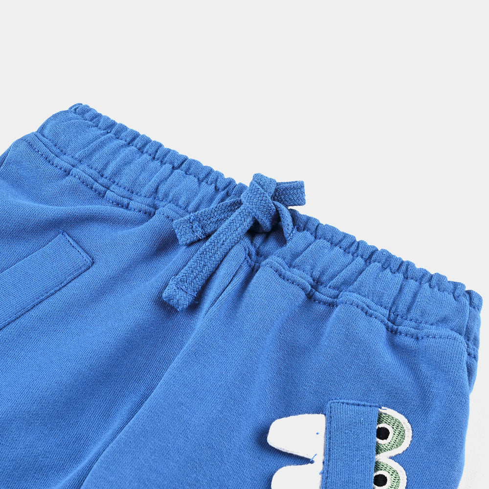 Infant Boys Cotton Terry Pyjama Eyes & Teeth-Blue