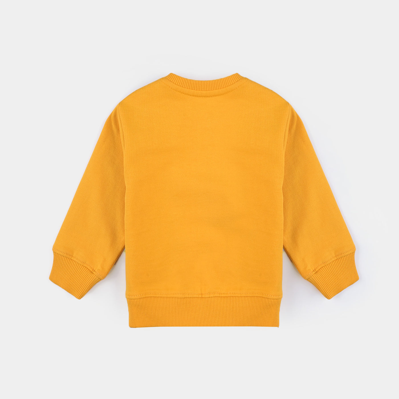 Infant Boys Cotton Terry Sweatshirt Be Happy-Citrus