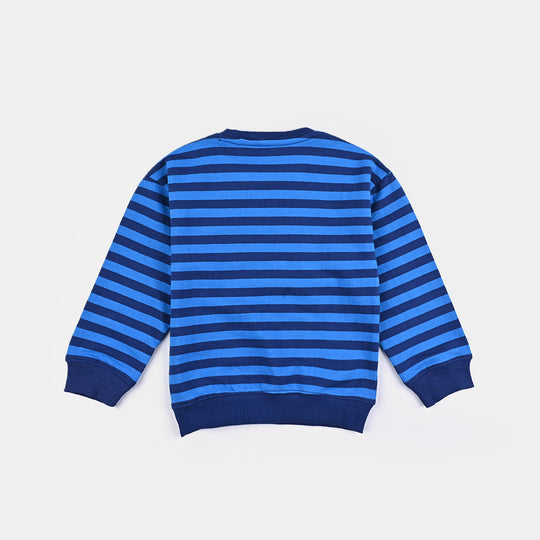 Boys Cotton Terry Sweatshirt Character-Navy