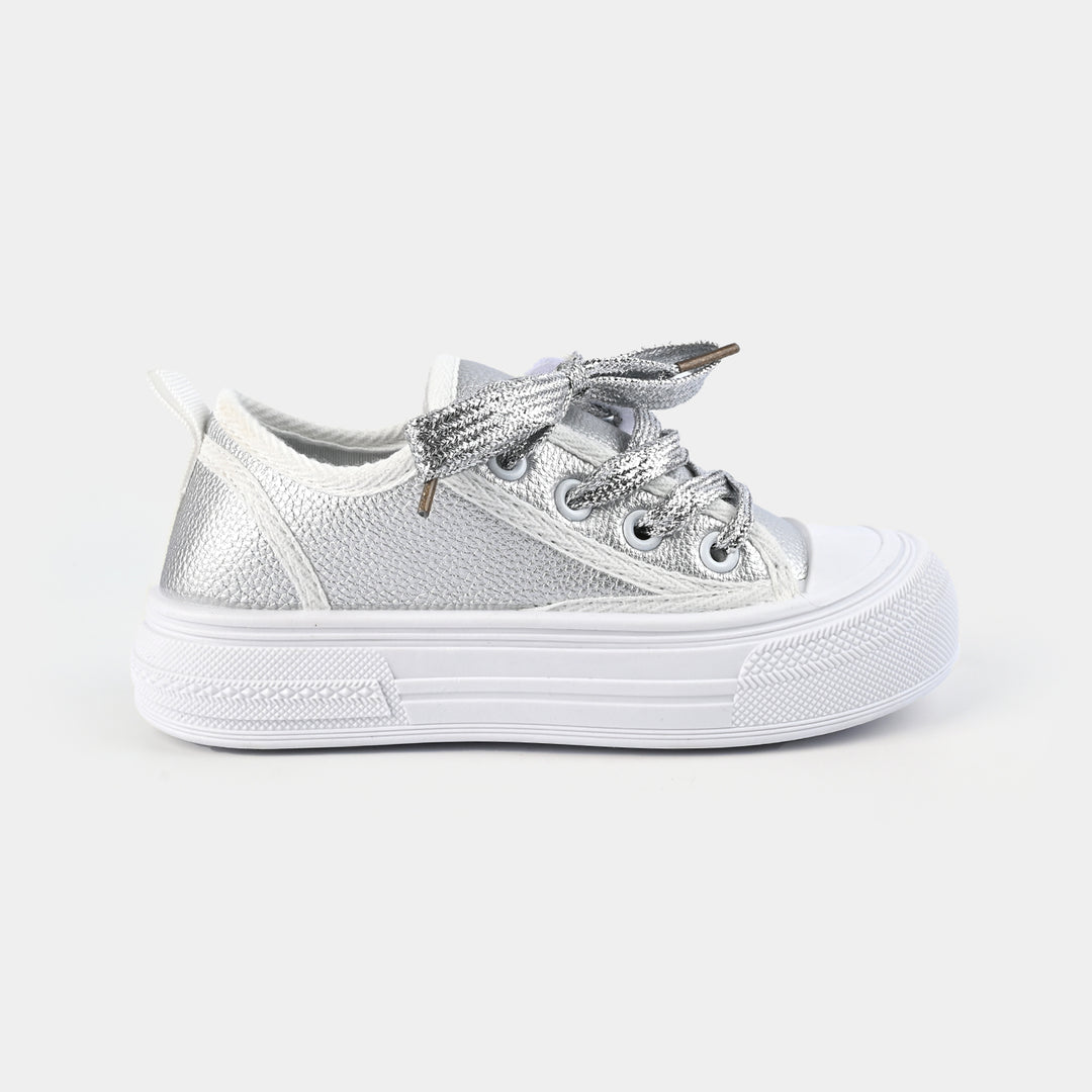 Girls Sneaker WS-007-SILVER