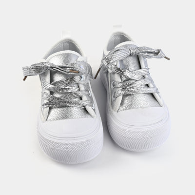 Girls Sneaker WS-007-SILVER