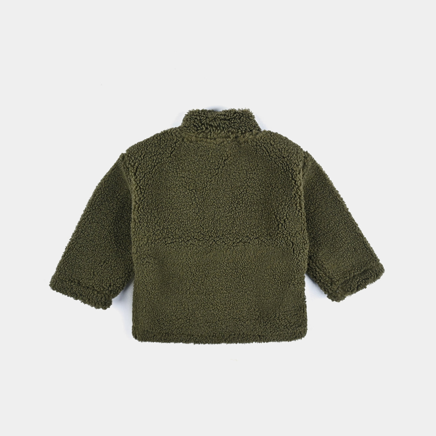 Infant Boys Fleece Knitted Jacket Crossover-Green