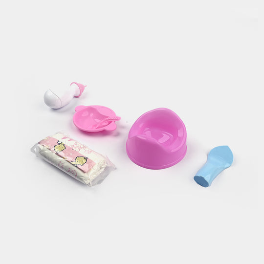 Baby Doll High Chair Playset | Baby Care Roleplay For Girls