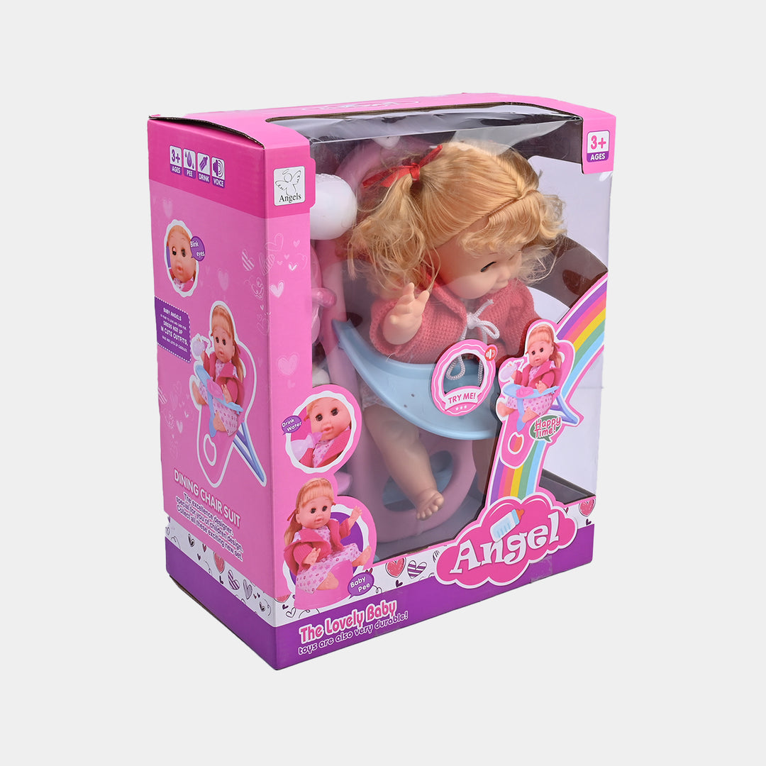 Baby Doll High Chair Playset | Baby Care Roleplay For Girls