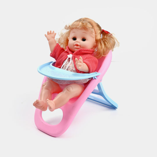 Baby Doll High Chair Playset | Baby Care Roleplay For Girls