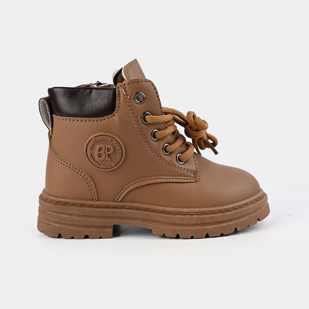 Boys Boots WS-001-Camel/Coffee