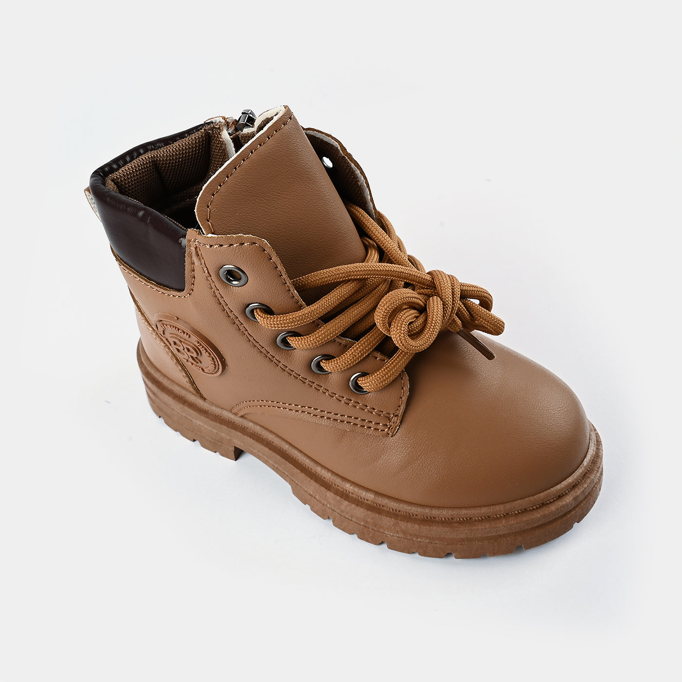 Boys Boots WS-001-Camel/Coffee