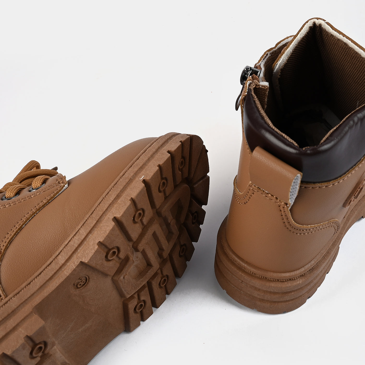 Boys Boots WS-001-Camel/Coffee