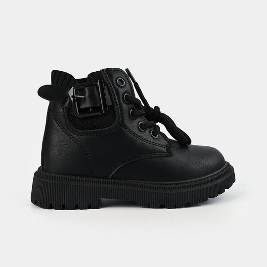 Kids Unisex Boots WS-002-BLACK