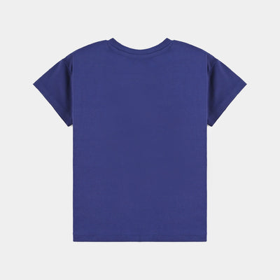 Boys Cotton Jersey T-Shirt H/S Travel & Have Fun-Blue