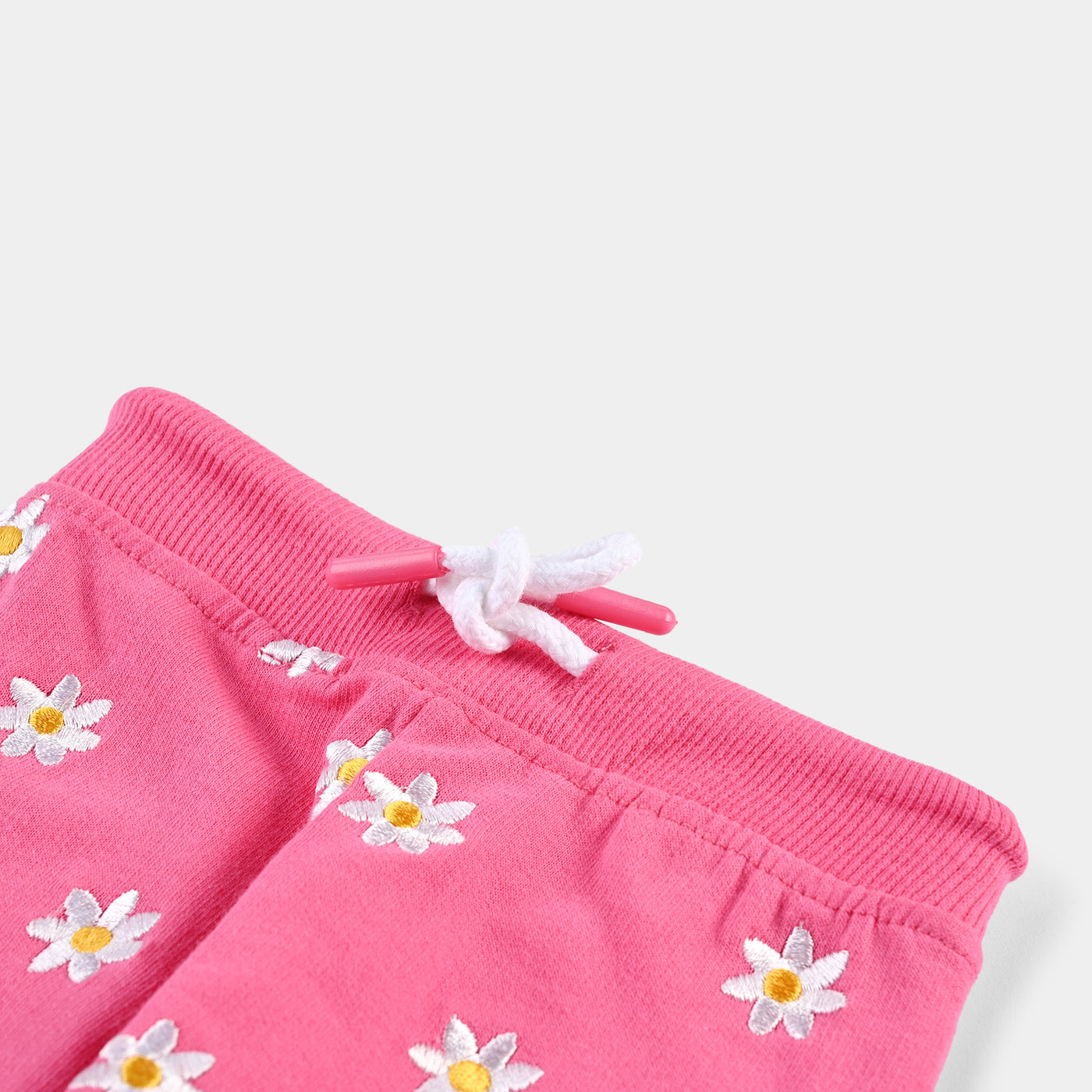 Infant Girls Cotton Terry Sleeping Pyjama Flowers-Hot/Pink