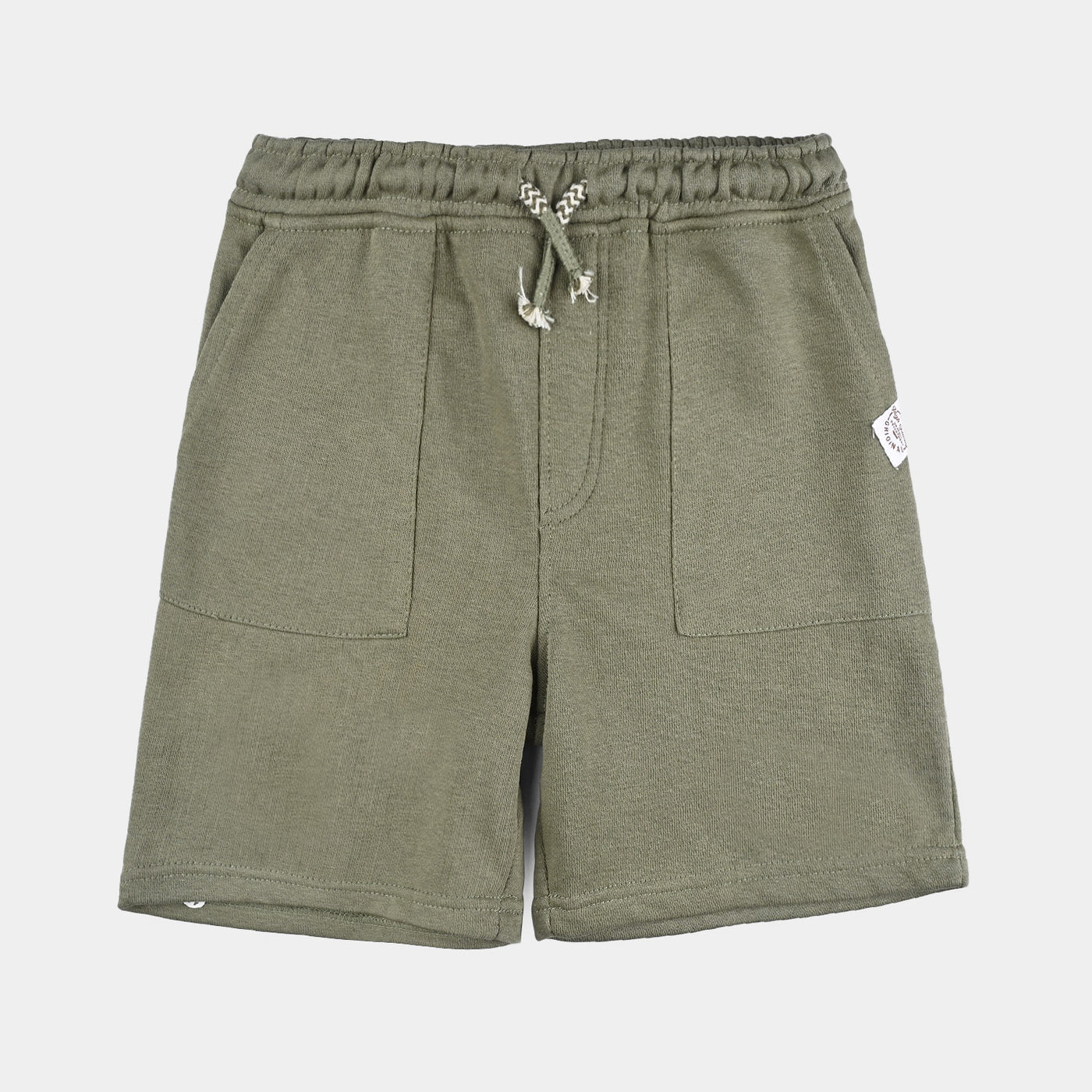 Boys Cotton Terry Basic Short-D-Green