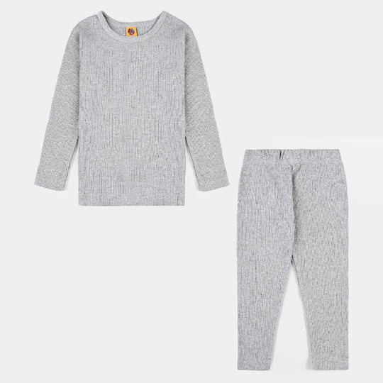 Kids Unisex Thermal Inner Suit-H.Grey