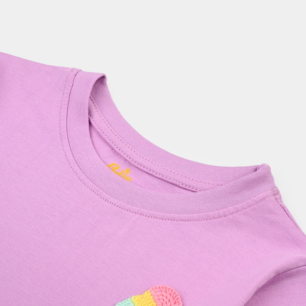 Girls Cotton Jersey T-Shirt H/S Ice Cream