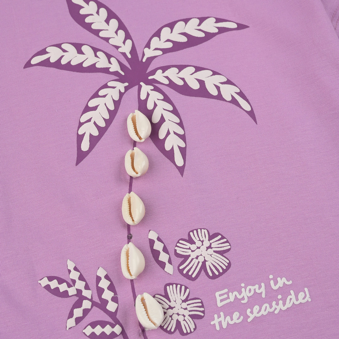 Girls Cotton jersey T-Shirt H/S Enjoy In The Seaside