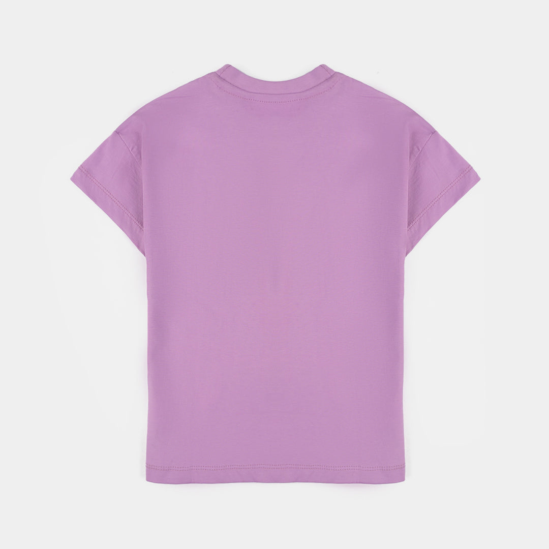 Girls Cotton jersey T-Shirt H/S Enjoy In The Seaside