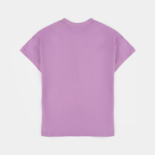 Girls Cotton jersey T-Shirt H/S Enjoy In The Seaside