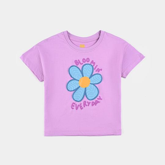 Girls Cotton Jersey T-Shirt H/S Blooming Everyday