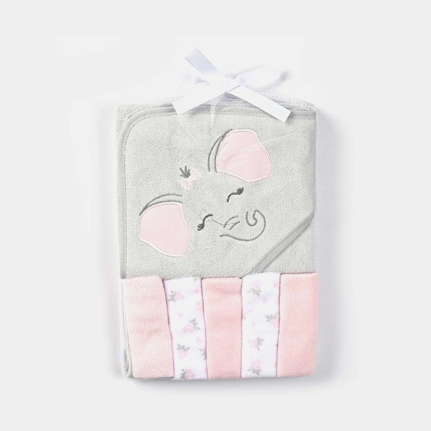 Baby Hooded Towel & 5 Washcloths