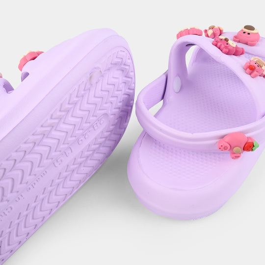 Girls Clogs 3303-7-Purple