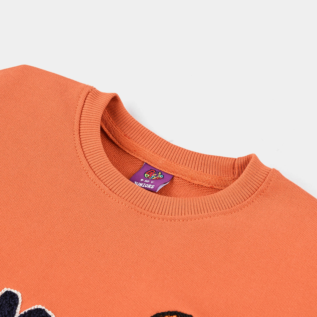 Boys Cotton Terry Sweatshirt Champion-Orange