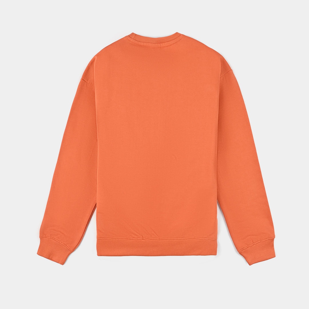 Boys Cotton Terry Sweatshirt Champion-Orange