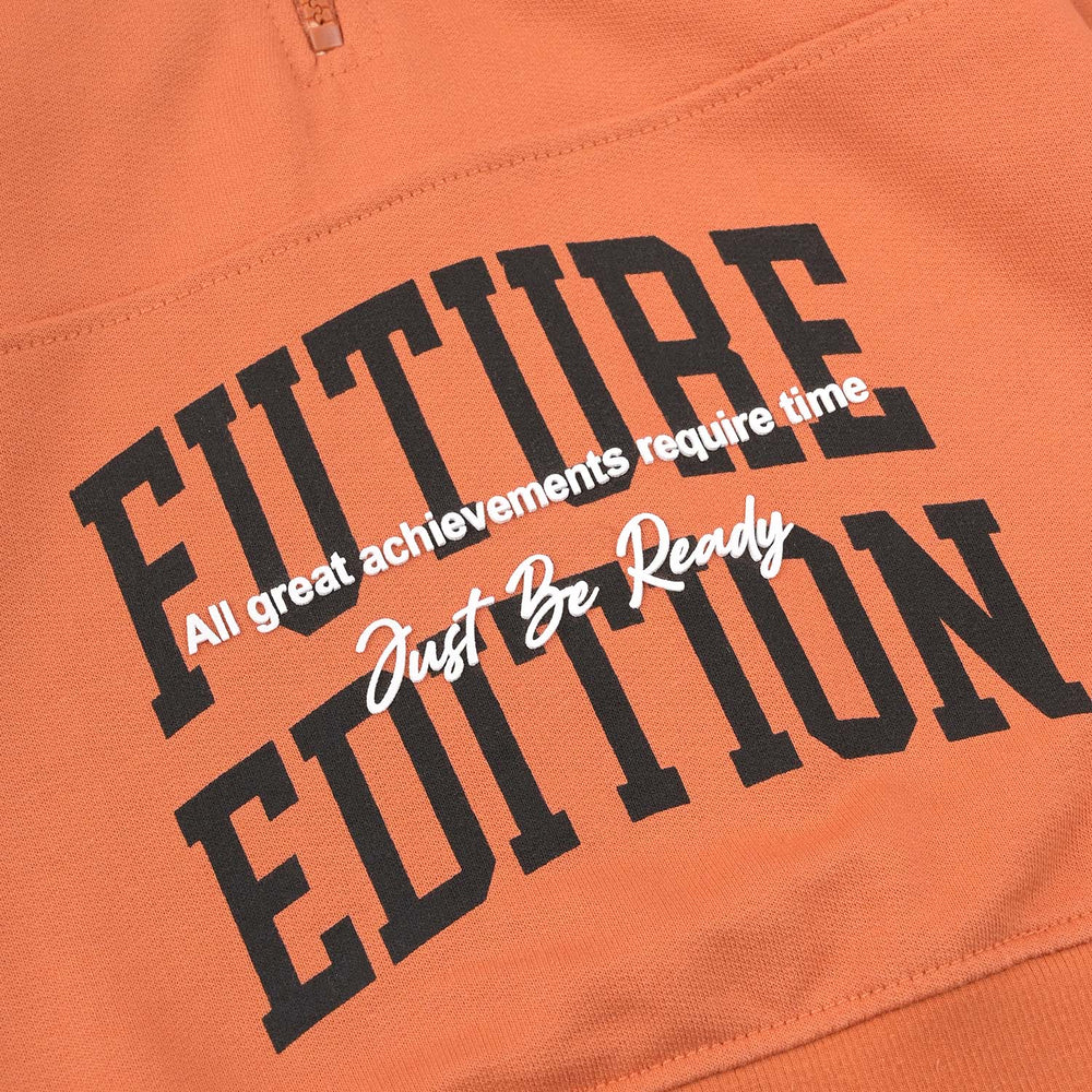 Boys Cotton Terry Sweatshirt Future Edition-Orange