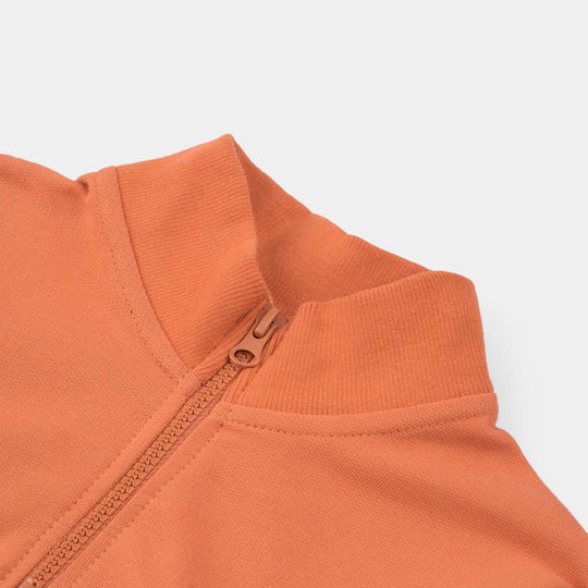 Boys Cotton Terry Sweatshirt Future Edition-Orange